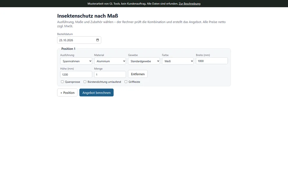 Musterarbeit: Online-Shop